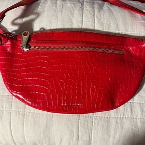Rebecca Minkhoff Red Croc Fanny Pack